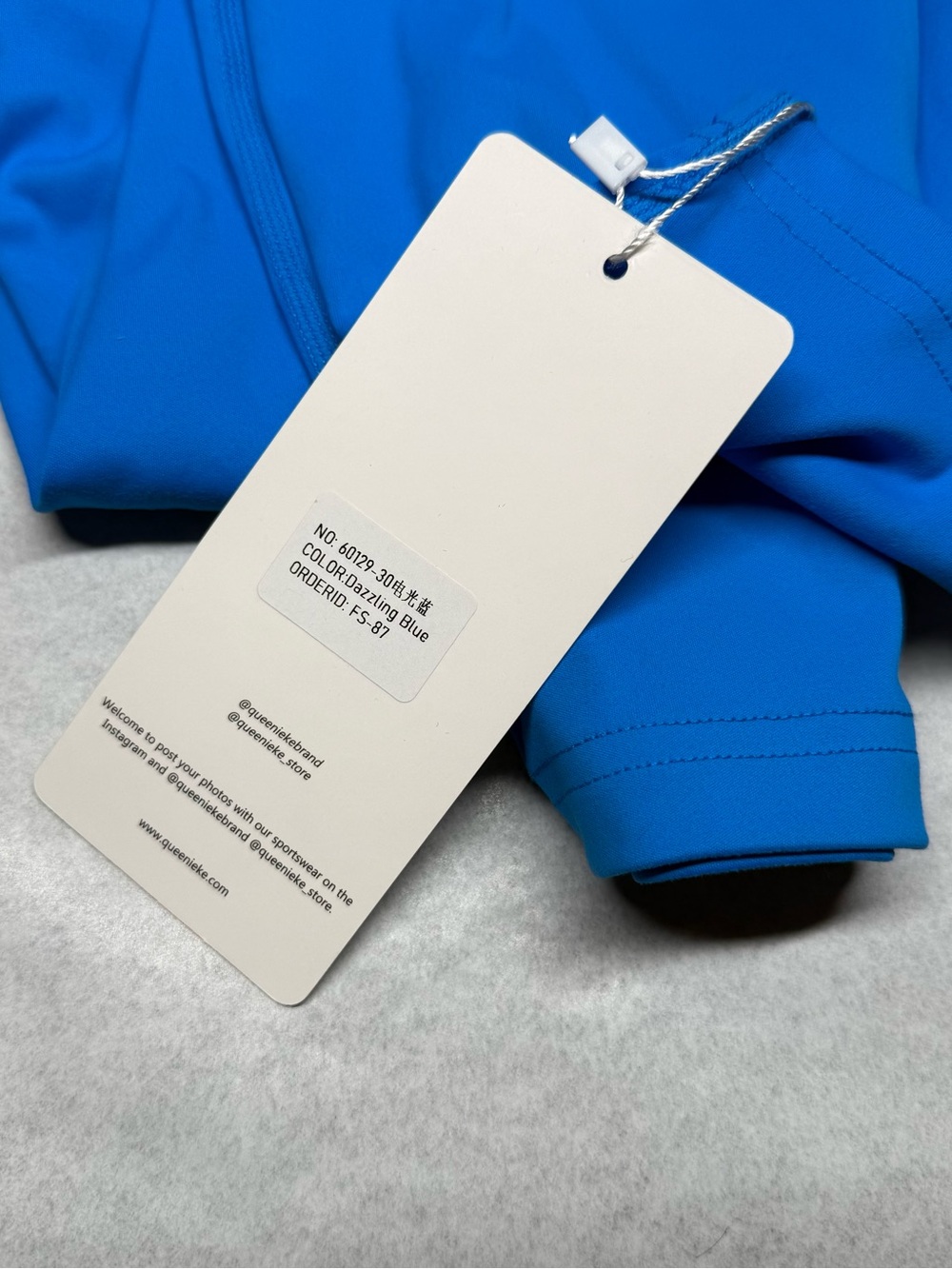 Blue High-Rise Leggings - Picture 3 of 9